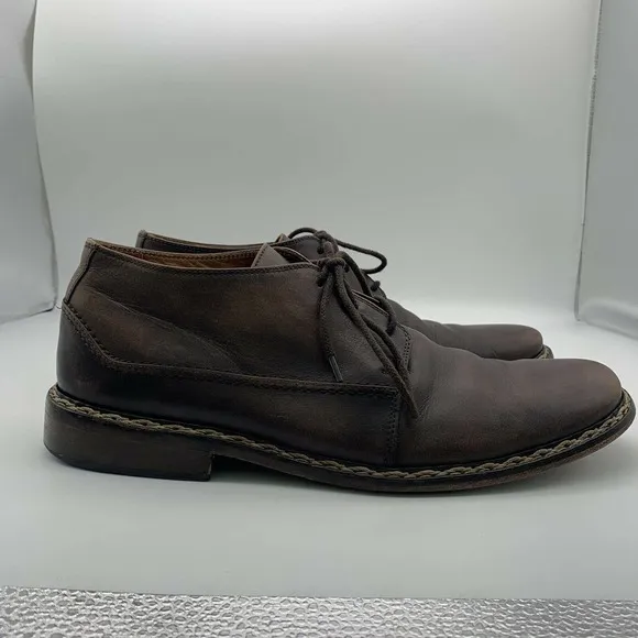 John Varvatos 10.5 M Leather Casual Oxfords Shoes