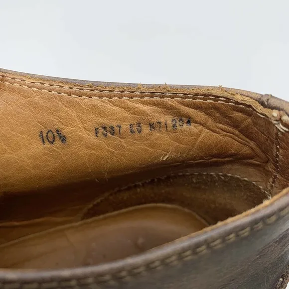 John Varvatos 10.5 M Leather Casual Oxfords Shoes