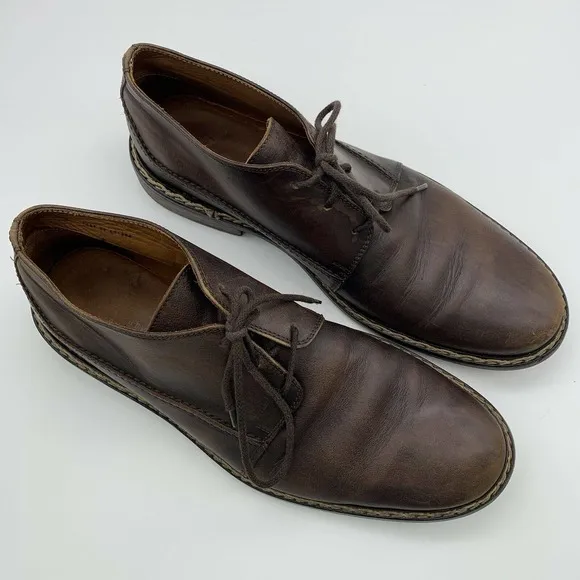 John Varvatos 10.5 M Leather Casual Oxfords Shoes