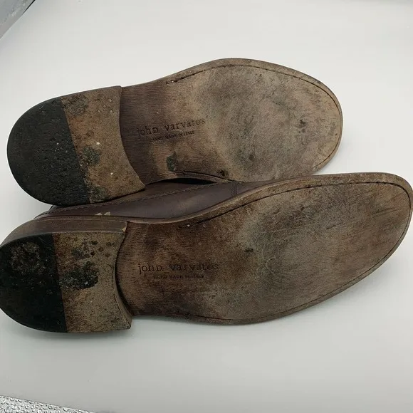 John Varvatos 10.5 M Leather Casual Oxfords Shoes