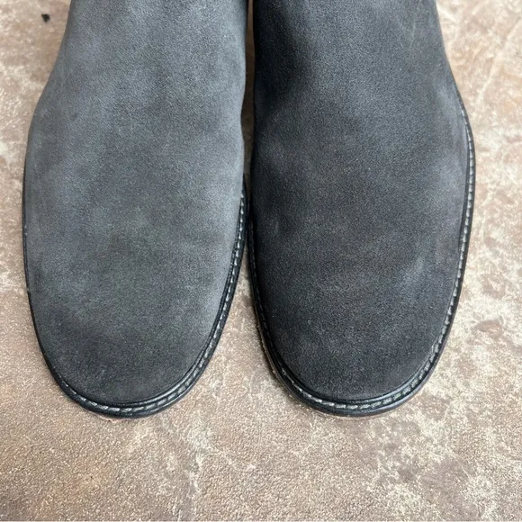 John Varvatos Dark Gray Chelsea Suede Boot Sz 8