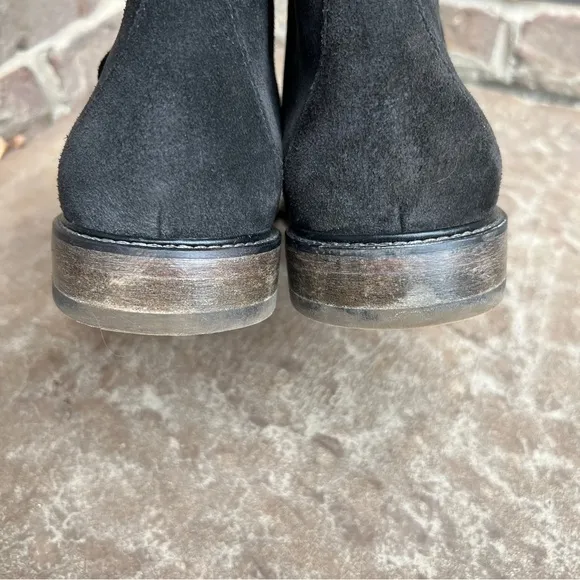 John Varvatos Dark Gray Chelsea Suede Boot Sz 8