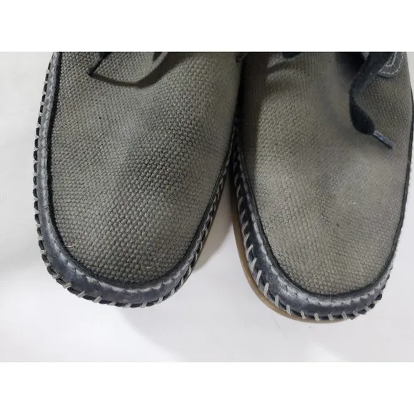 John Varvatos Gray Lace Up Hipster Chukka Ankle Rubber Sole Size 9.5 Ankle Boots