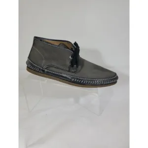 John Varvatos Gray Lace Up Hipster Chukka Ankle Rubber Sole Size 9.5 Ankle Boots