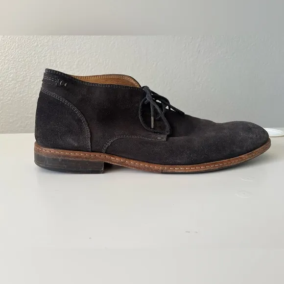 ☑️John Varvatos gray Suede Shoes