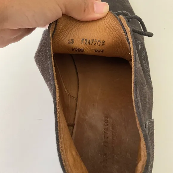 ☑️John Varvatos gray Suede Shoes