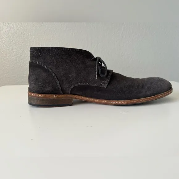 ☑️John Varvatos gray Suede Shoes