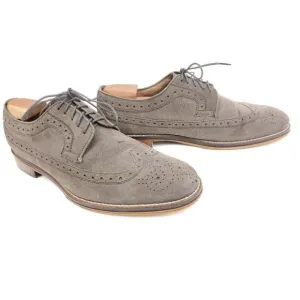 Johnston &amp; Murphy Brogue Wingtip Suede Mens 9 M