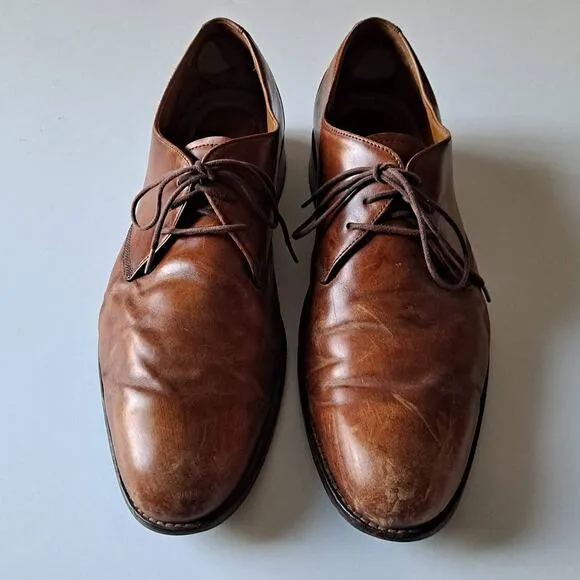 Johnston &amp; Murphy Brown Leather LaceUp Shoes Mens Size 11M