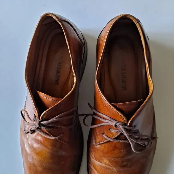 Johnston &amp; Murphy Brown Leather LaceUp Shoes Mens Size 11M