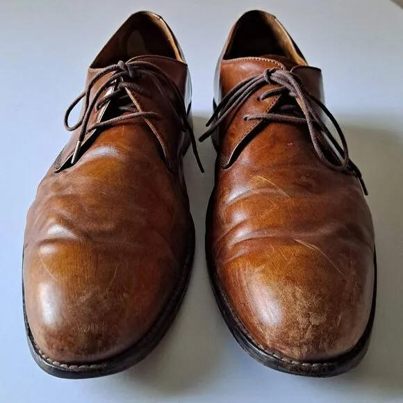 Johnston &amp; Murphy Brown Leather LaceUp Shoes Mens Size 11M