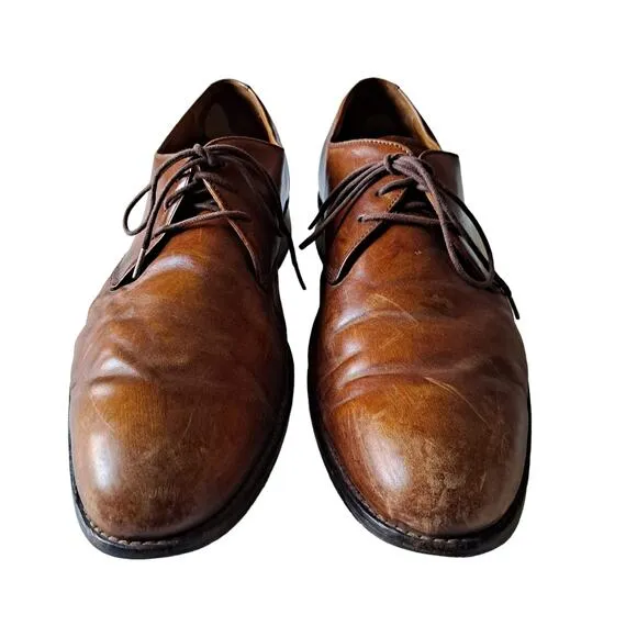 Johnston &amp; Murphy Brown Leather LaceUp Shoes Mens Size 11M