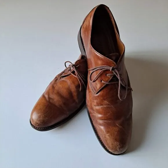 Johnston &amp; Murphy Brown Leather LaceUp Shoes Mens Size 11M