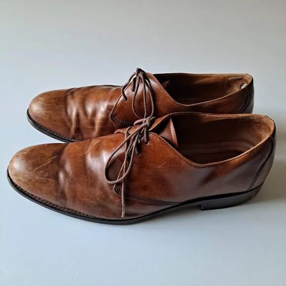 Johnston &amp; Murphy Brown Leather LaceUp Shoes Mens Size 11M