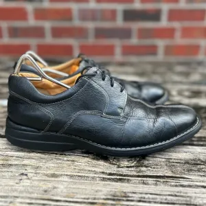Johnston &amp; Murphy Men’s Black Leather Shuler Bicycle Dress Shoes Size 10.5