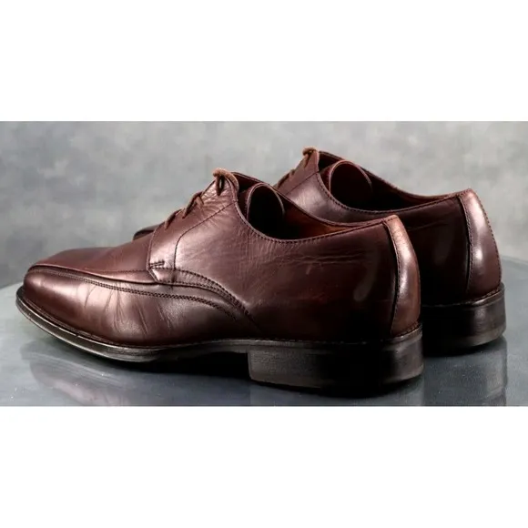 Johnston &amp; Murphy Men's Comfort Dress Shoes Size 10 Leather Brown 20-6460
