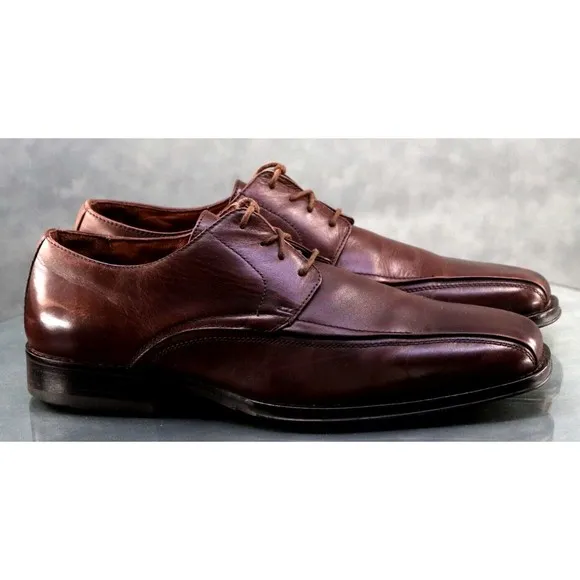 Johnston &amp; Murphy Men's Comfort Dress Shoes Size 10 Leather Brown 20-6460