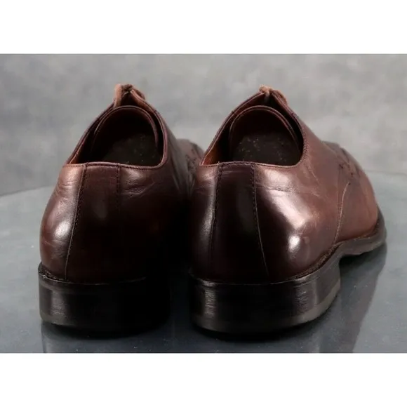 Johnston &amp; Murphy Men's Comfort Dress Shoes Size 10 Leather Brown 20-6460