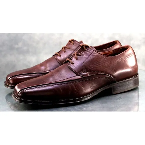 Johnston &amp; Murphy Men's Comfort Dress Shoes Size 10 Leather Brown 20-6460