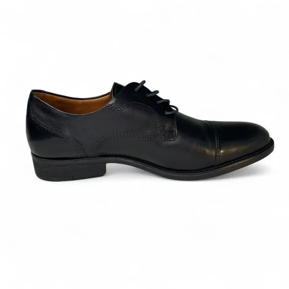 Johnston &amp; Murphy Men's Hawthorn Cap Toe Dress Shoes Black 10.5 NWOB