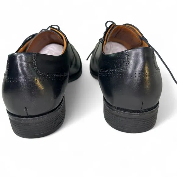Johnston &amp; Murphy Men's Hawthorn Cap Toe Dress Shoes Black 10.5 NWOB