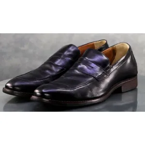 Johnston &amp; Murphy Men's Penny Loafers Dress Shoes Size 10 Leather Black 15-3227