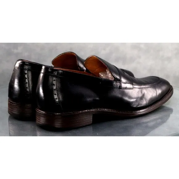 Johnston &amp; Murphy Men's Penny Loafers Dress Shoes Size 10 Leather Black 15-3227