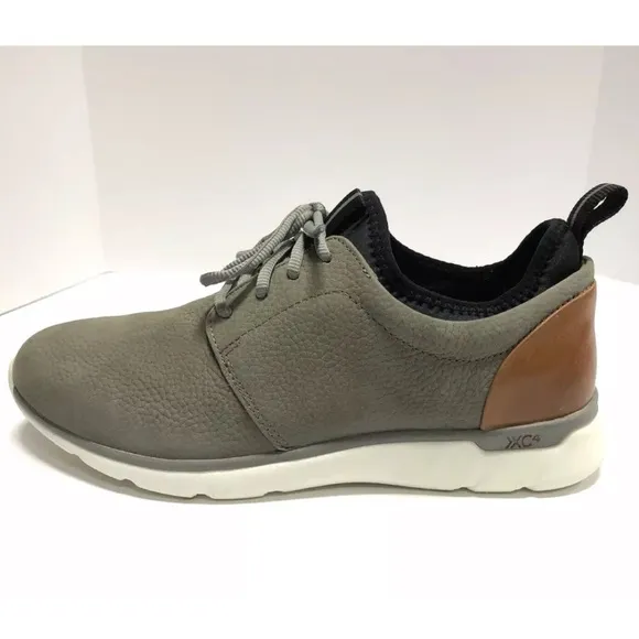Johnston &amp; Murphy Men’s Prentiss Plain Toe Gray Sneakers, Size 8.5 M