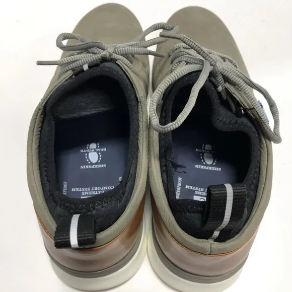 Johnston &amp; Murphy Men’s Prentiss Plain Toe Gray Sneakers, Size 8.5 M