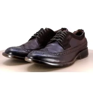 Johnston &amp; Murphy Men's Wingtip Dress Shoes Size 9.5 Leather Cigar Brown 59-2360