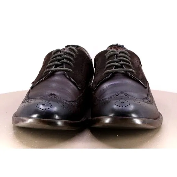 Johnston &amp; Murphy Men's Wingtip Dress Shoes Size 9.5 Leather Cigar Brown 59-2360