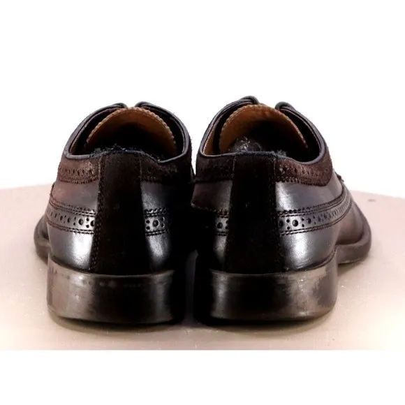Johnston &amp; Murphy Men's Wingtip Dress Shoes Size 9.5 Leather Cigar Brown 59-2360