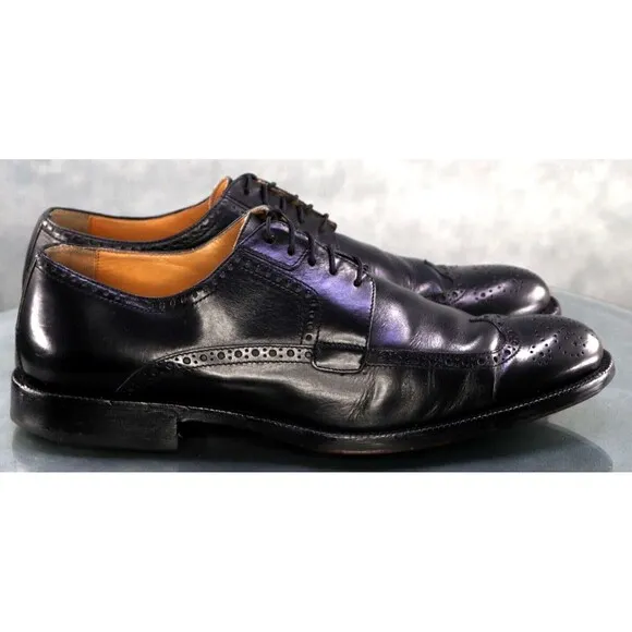 Johnston &amp; Murphy Signature Series Men's Wingtip Dress Shoes Size 11.5 Black