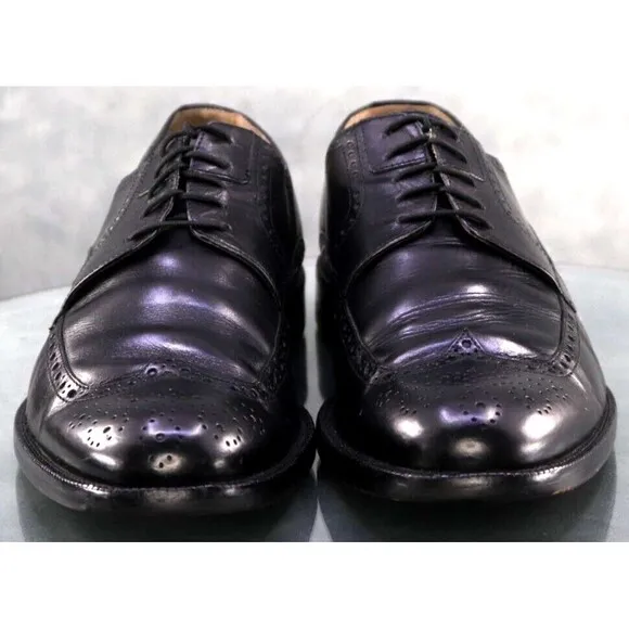 Johnston &amp; Murphy Signature Series Men's Wingtip Dress Shoes Size 11.5 Black
