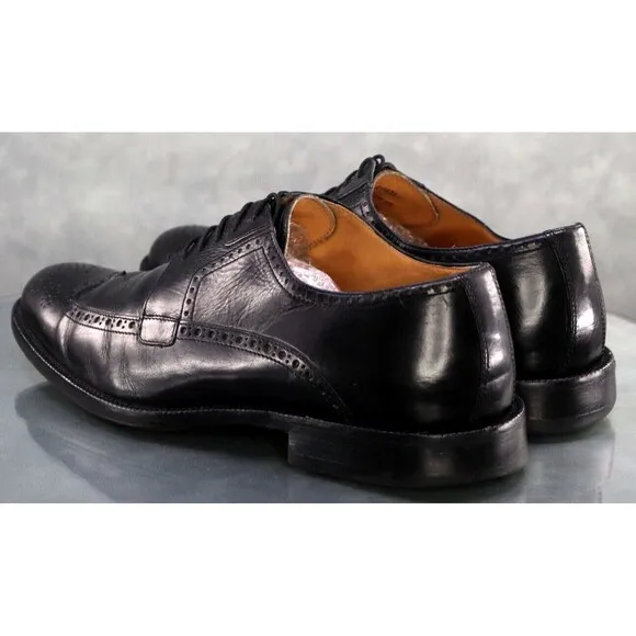 Johnston &amp; Murphy Signature Series Men's Wingtip Dress Shoes Size 11.5 Black