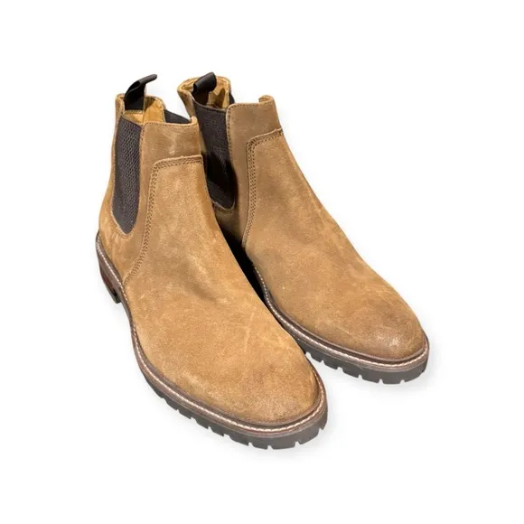 Johnston &amp; Murphy Tan Chelsea Boots with Sturdy Rubber Sole