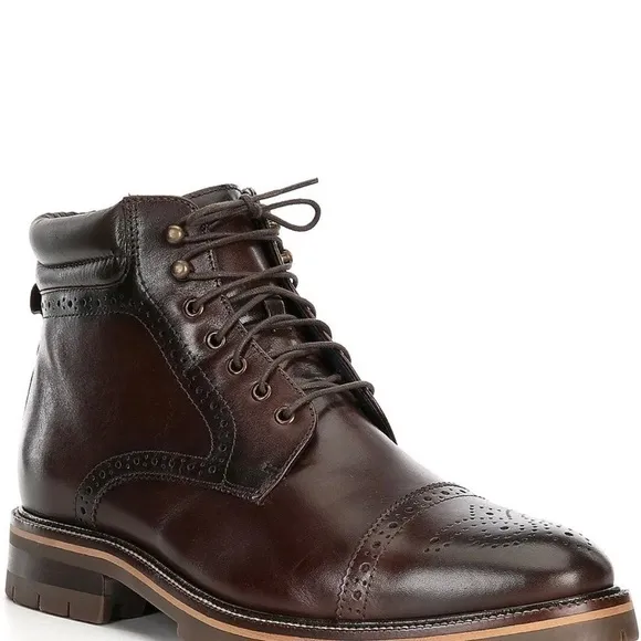 Johnston &amp; MurphyMen's Cody Cap Toe Boots 11M