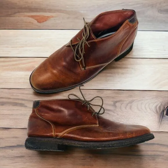 Johnston Murphy Copeland Chukka Boots Mens 12M Sheepskin Leather 25-2022