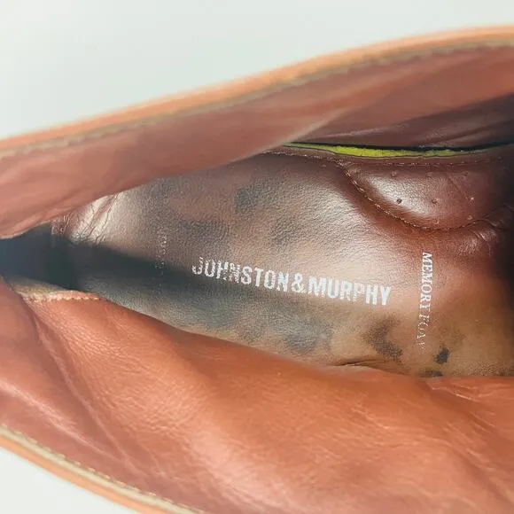 Johnston Murphy Copeland Chukka Boots Mens 12M Sheepskin Leather 25-2022