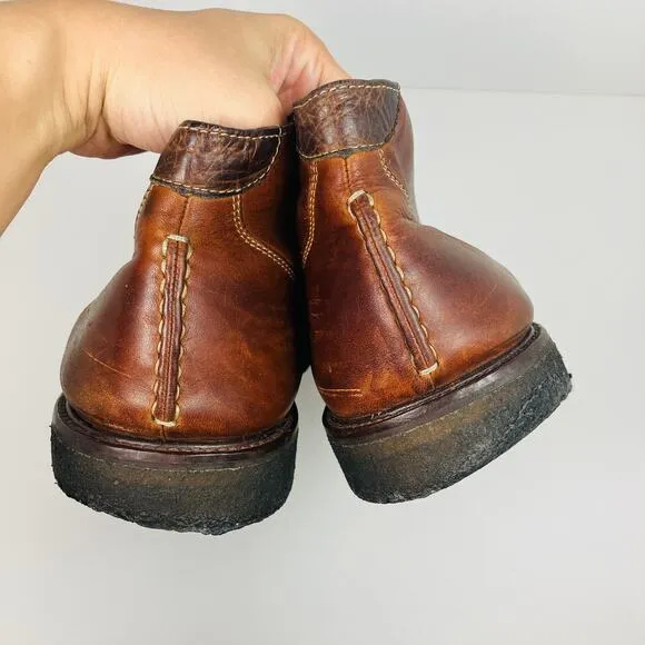 Johnston Murphy Copeland Chukka Boots Mens 12M Sheepskin Leather 25-2022