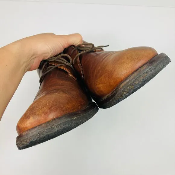 Johnston Murphy Copeland Chukka Boots Mens 12M Sheepskin Leather 25-2022