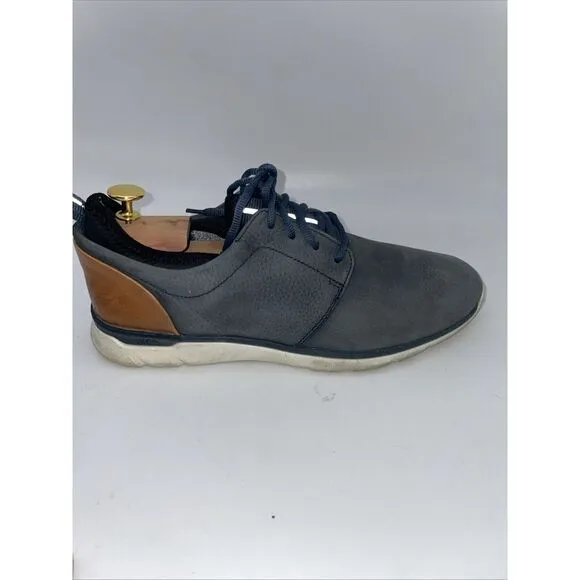 Johnston‎ Murphy XC4 Prentiss Shoes Men's 10M Blue Leather Sheepskin Sneakers