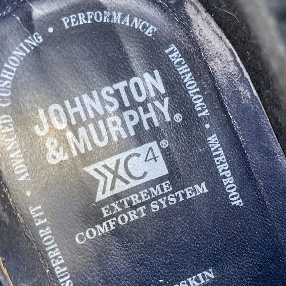Johnston‎ Murphy XC4 Prentiss Shoes Men's 10M Blue Leather Sheepskin Sneakers