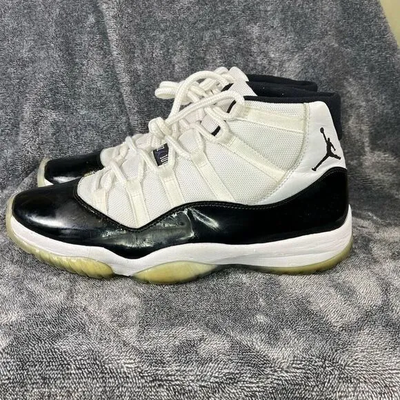 Jordan 11 Retro High Concord Black White Leather Suede Men’s 11