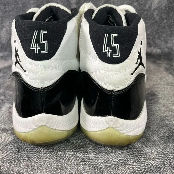 Jordan 11 Retro High Concord Black White Leather Suede Men’s 11
