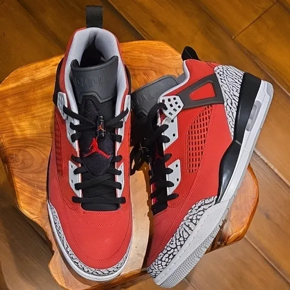 Jordan 3 Spikes Men's Red, Black Sneakers. Brand New!!!