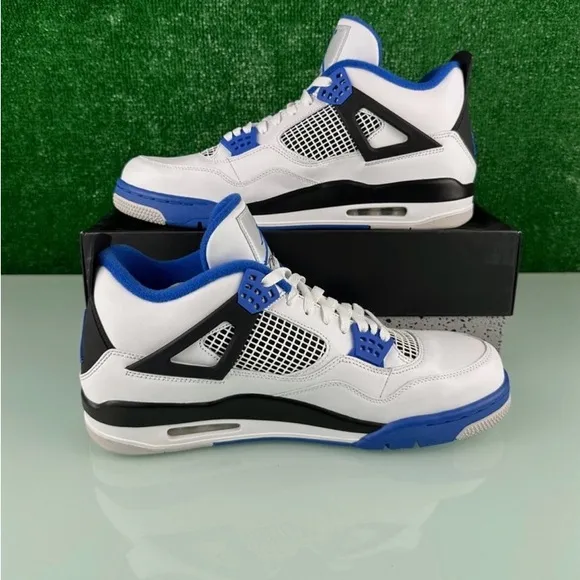 Jordan Athletic Shoes - White, Blue, Black