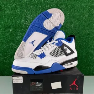 Jordan Athletic Shoes - White, Blue, Black