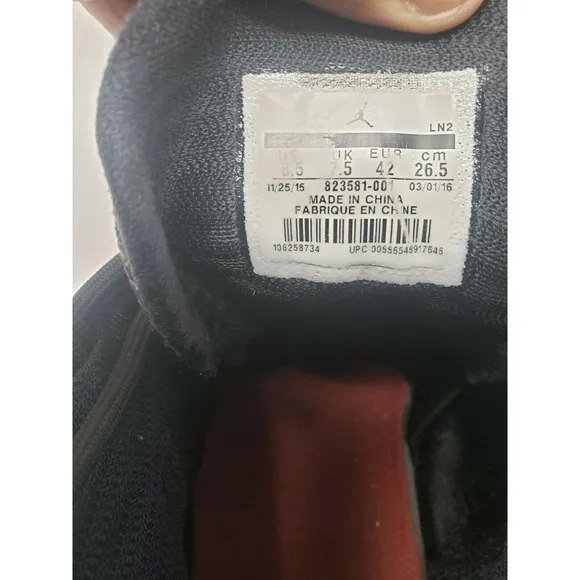 Jordan Horizon Black Red‎ Dark Grey Sneakers Shoes