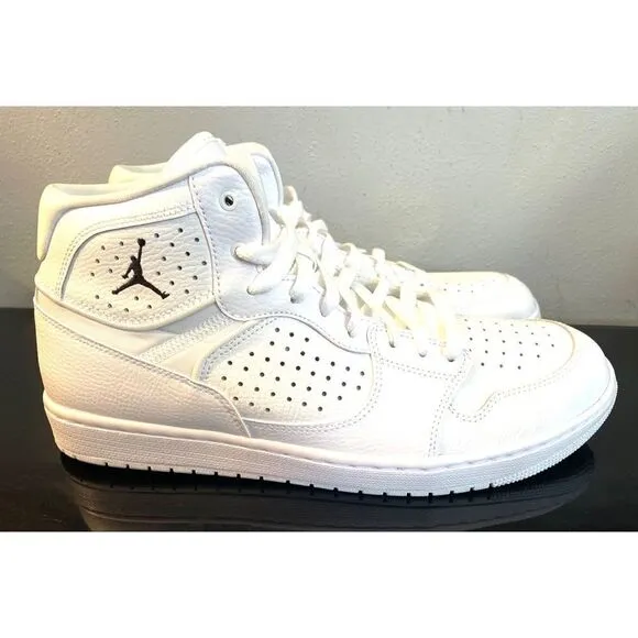 JORDAN JUMPMAN ACCESS WHITE BLACK AR3762-100 SHOES MEN’S SIZE 11 NWOB